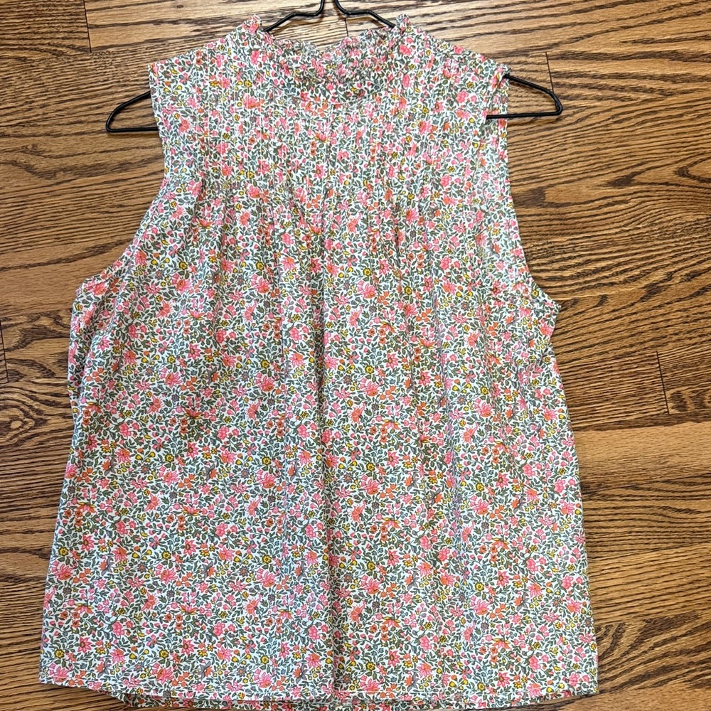 J. Crew Floral Sleeveless top